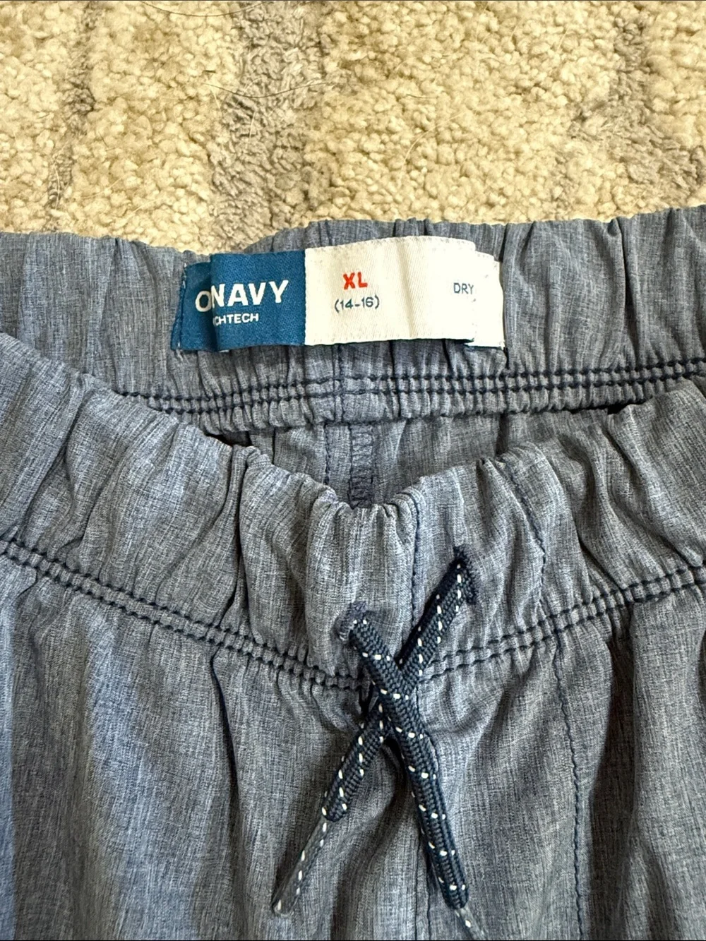 14/16 boys chambray quick dry short